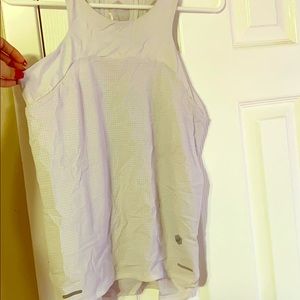 Grey ASICS workout top